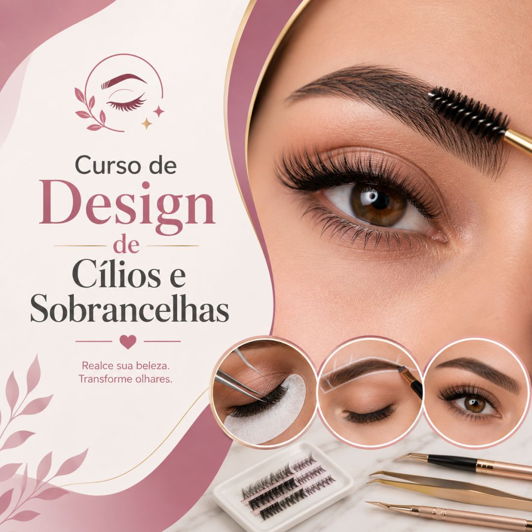 Curso de Design de Cílios e Sobrancelhas