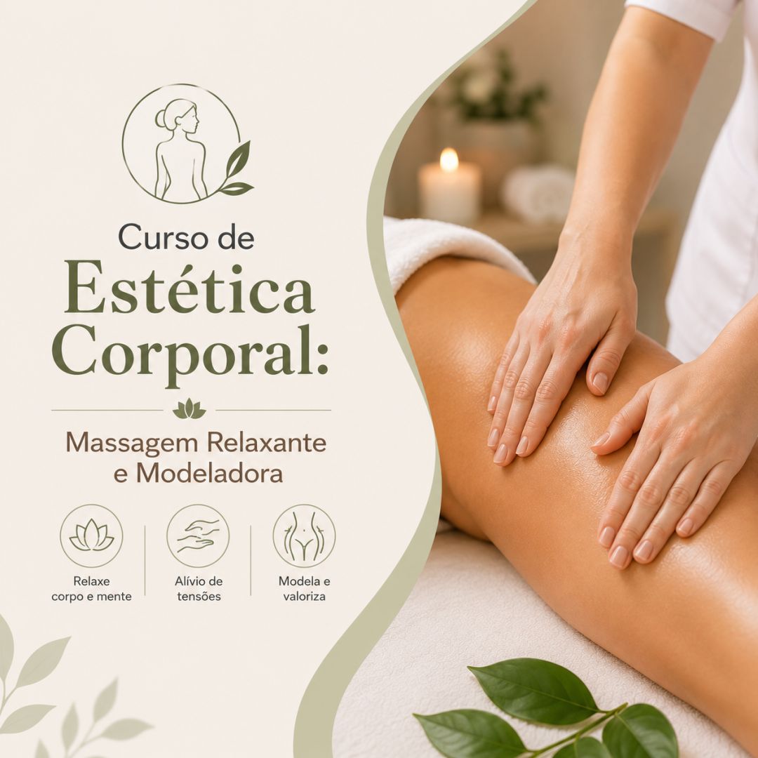 Curso de Estética Corporal: Massagem Relaxante e Modeladora