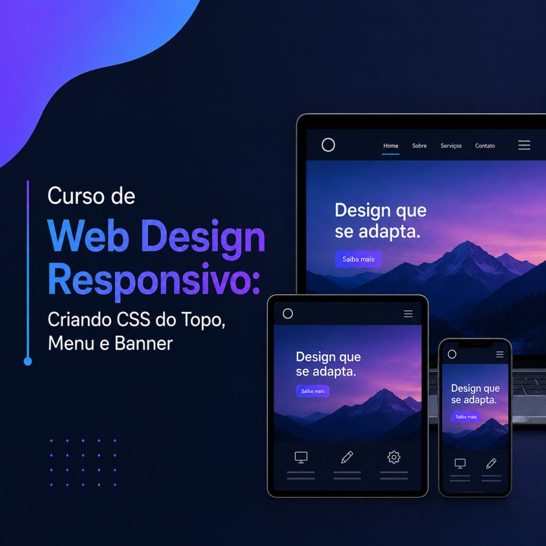 Curso de Web Design Responsivo: Criando CSS do Topo, Menu e Banner